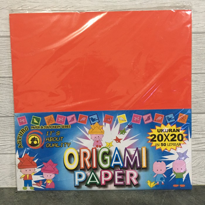 Jual Kertas Lipat Origami Asturo 20x20 Isi 50 Lembar Shopee Indonesia