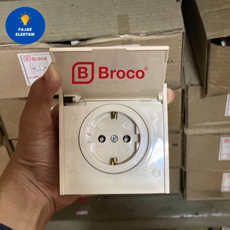 Jual BROCO IB STOP KONTAK TUTUP CREAM HARGA GROSIR Shopee Indonesia