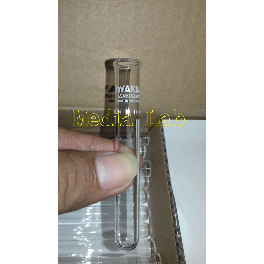 Jual Tabung Reaksi 12 X 75 Mm IWAKI Test Tube With Rim Shopee Indonesia