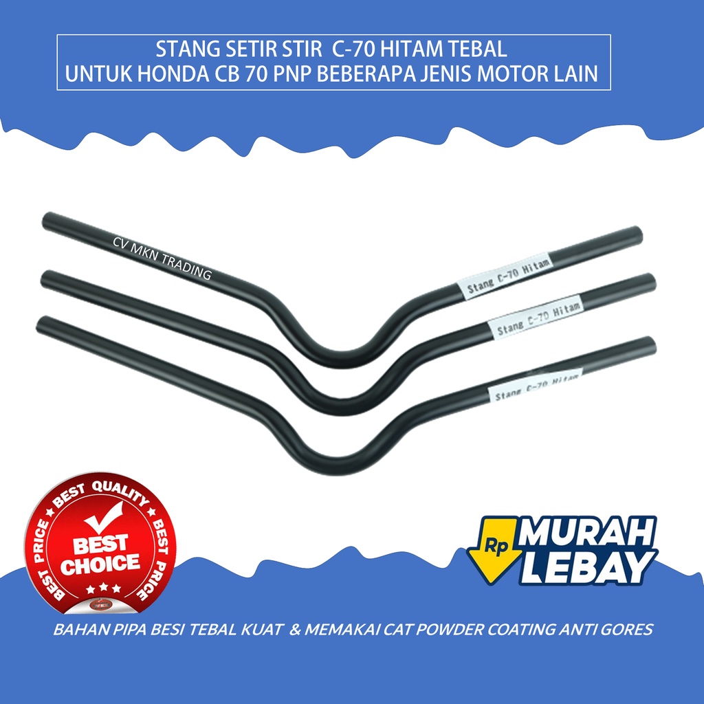 Jual Stang Setir Stir C Hitam Tebal Untuk Honda Cb Pnp Beberapa