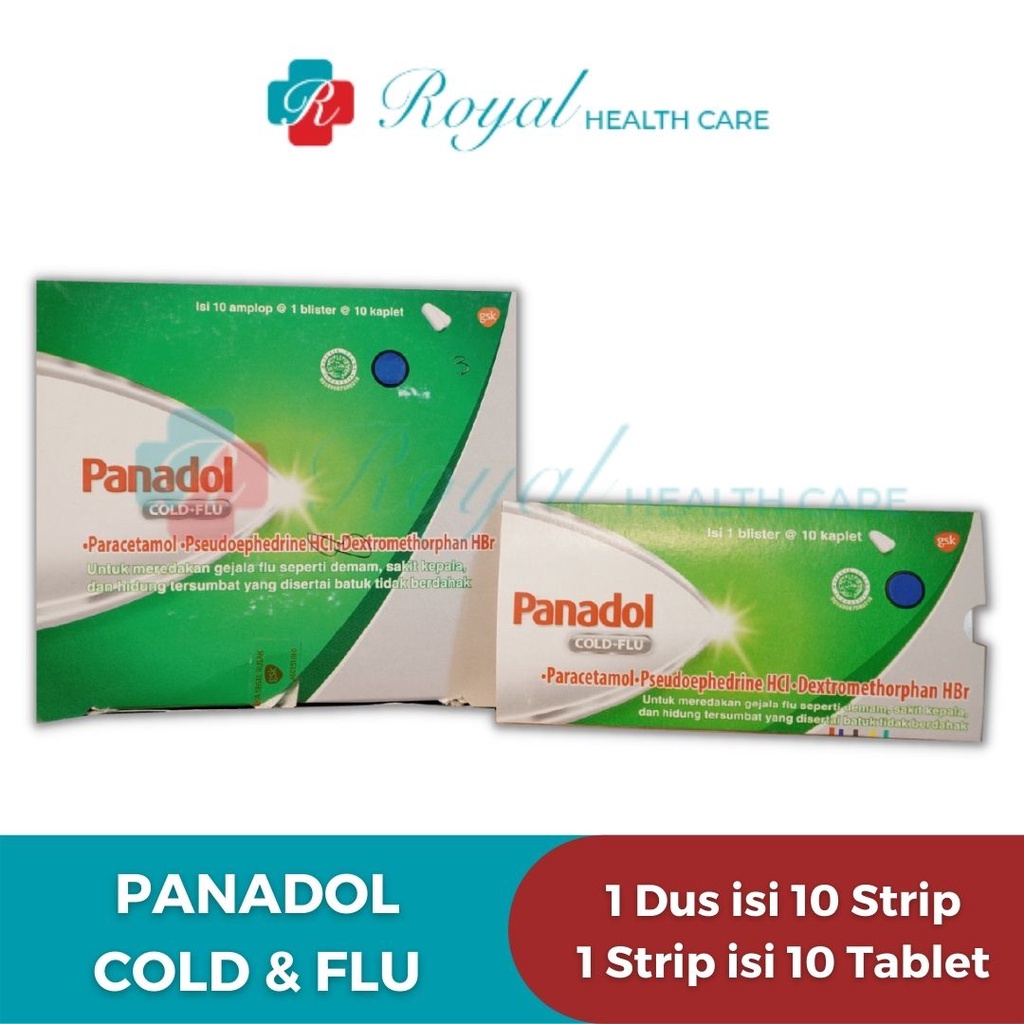 Jual Panadol Cold Dan Flu Box Tab Meredakan Gejala Flu Batuk