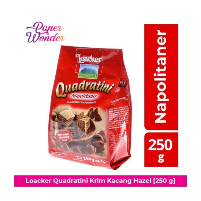 Jual Loacker Quadratini Dark Chocolate Wafer Cokelat Napolitaner G