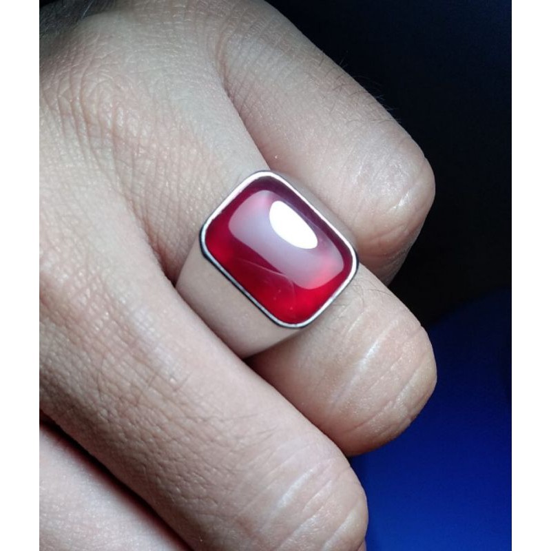 Jual Cincin Batu Red Baron Pacitan Jaminan Batu Natural Asli Alam