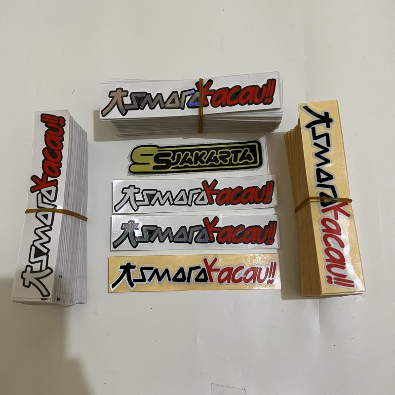 Jual Stiker Sticker Asmara Kacau Asmarakacau Tumpuk Cutting Shopee