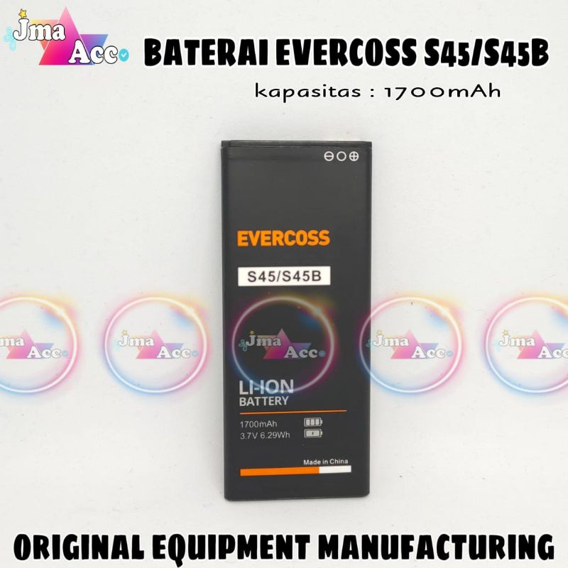 Jual BATERAI EVERCOSS S45 S45B ORIGINAL BATTERY Shopee Indonesia