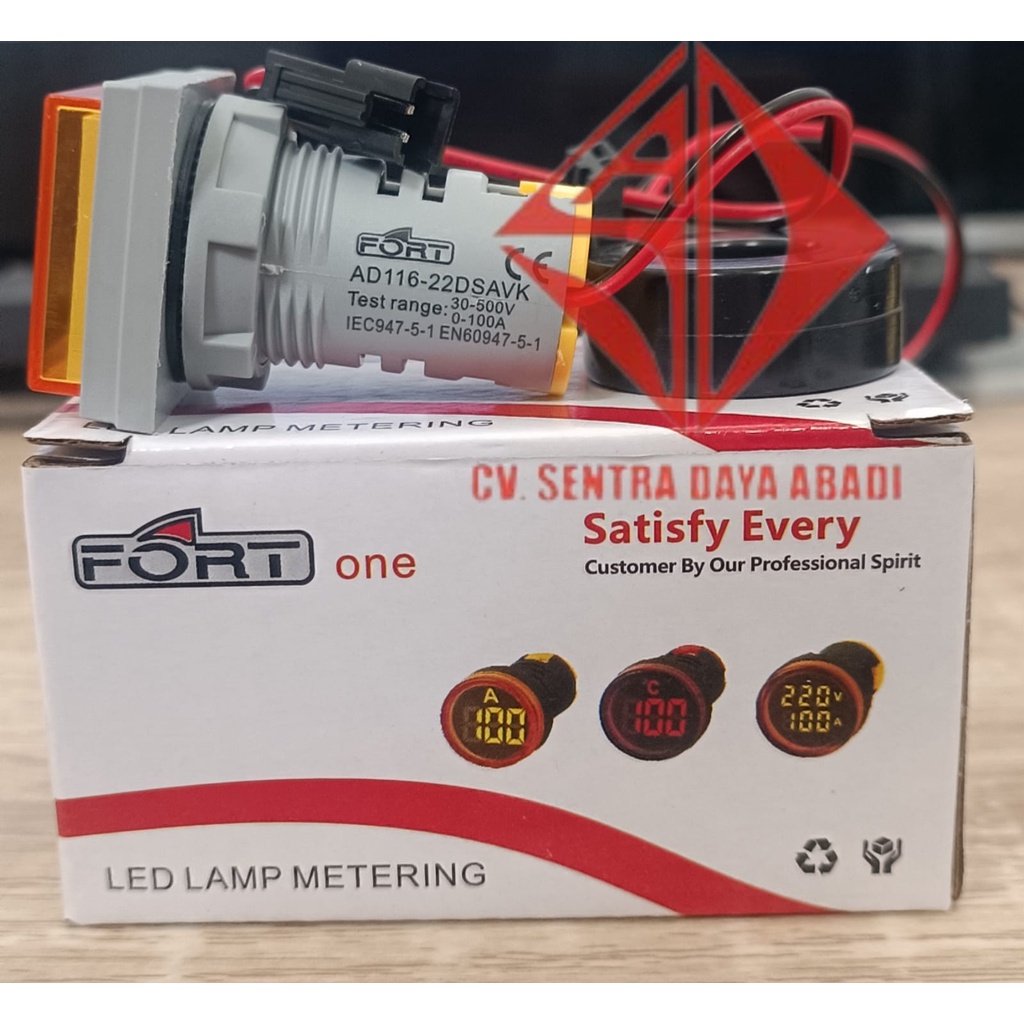 Jual Pilot Lamp AD116 22DSAVK With Metering Pilot Lamp V A Meter