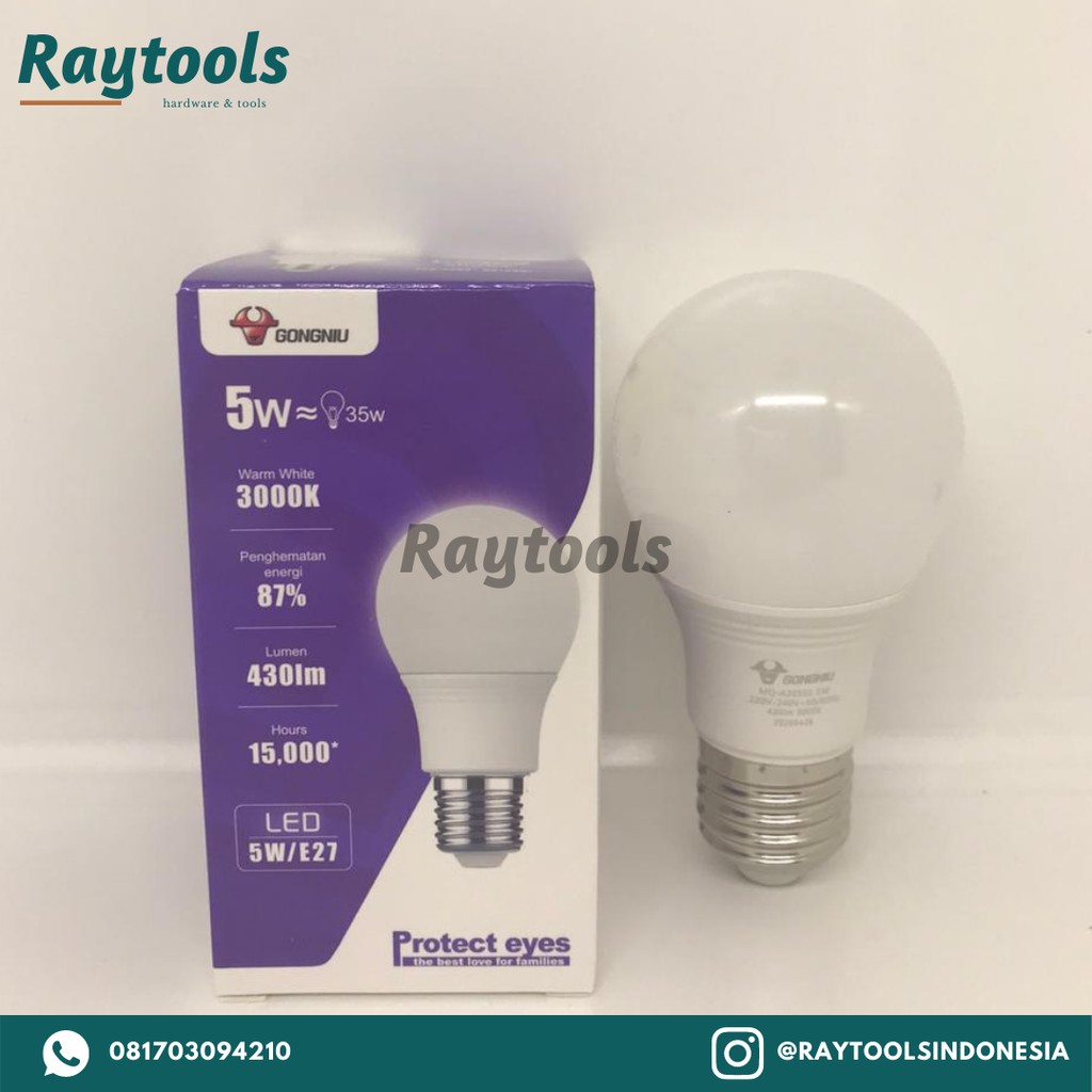 Jual Lampu LED GONGNIU 5 Watt Shopee Indonesia