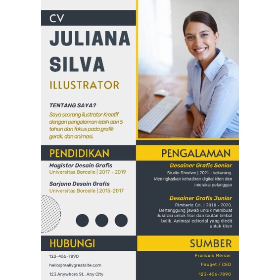 Jual Jasa Pembuatan CV Menarik Dan Murah L Curriculum Vitae Resume