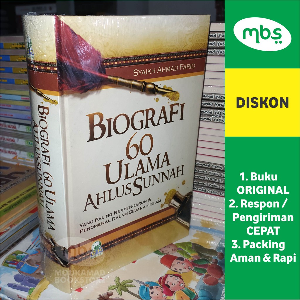 Jual BUKU BIOGRAFI 60 ULAMA AHLUSSUNNAH Syaikh Ahmad Farid Shopee