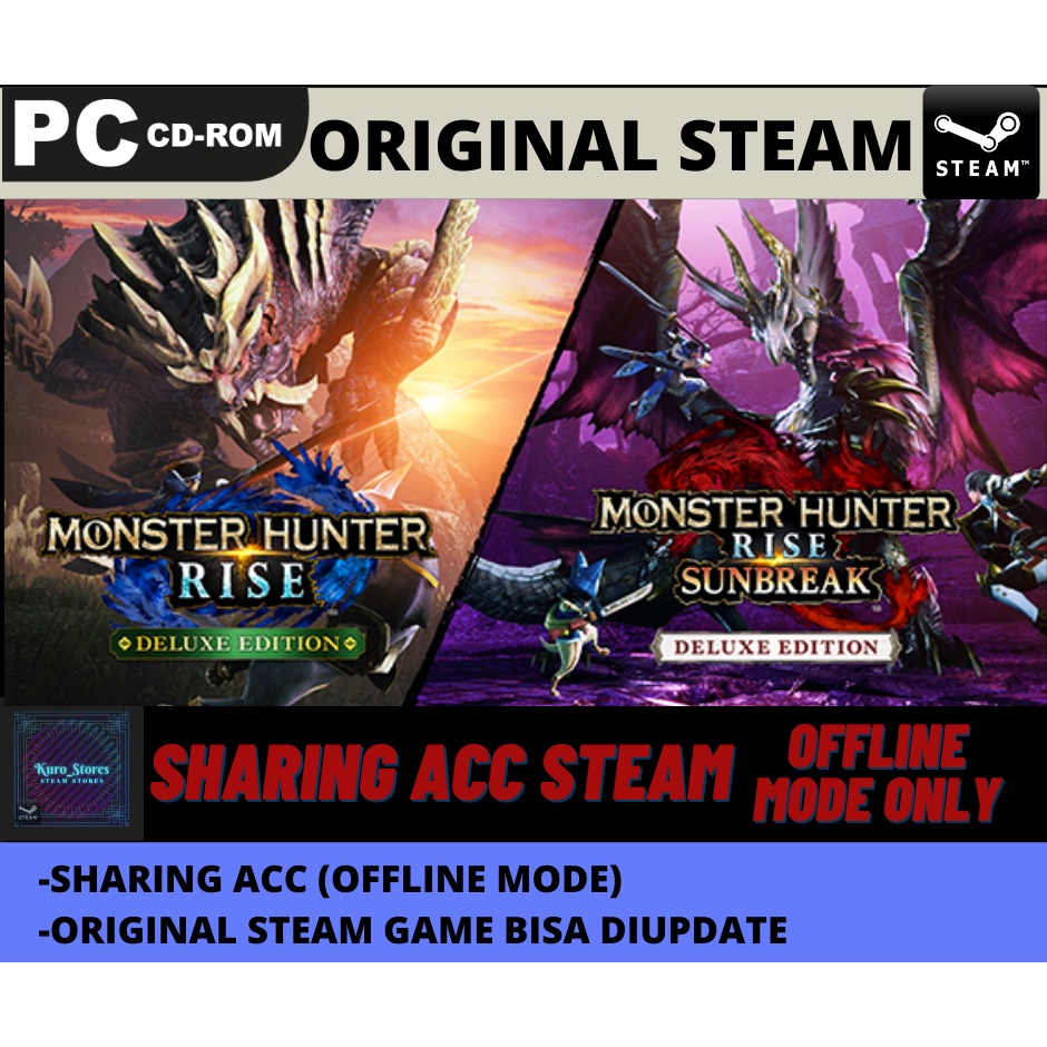 Jual Monster Hunter Rise Sunbreak Deluxe Edition Steam Sharing Original