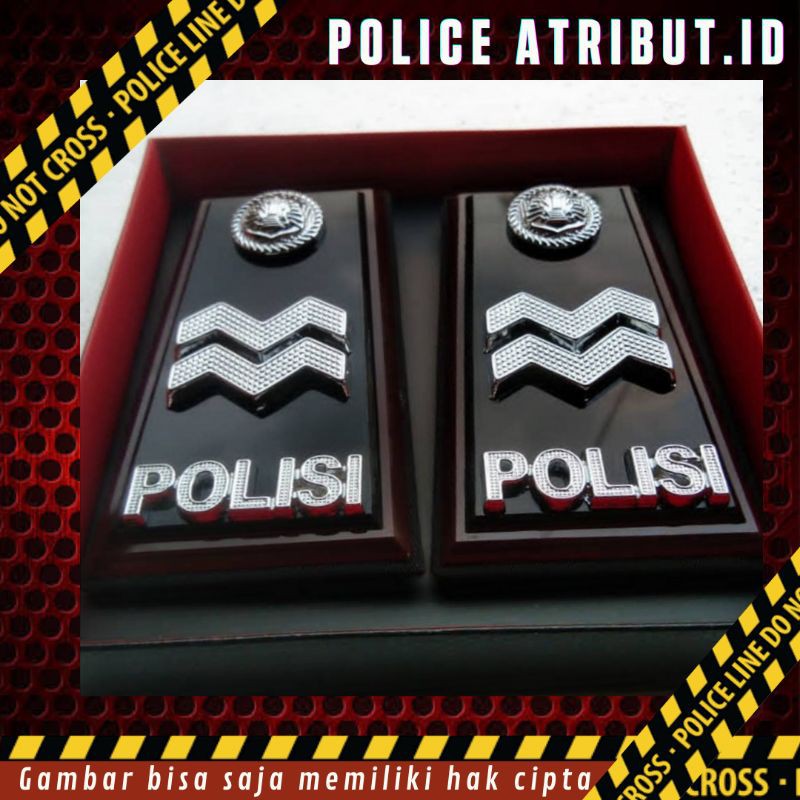 Jual Pangkat AIPTU PDH Polisi Full Mika Kilap COD Promo Perlengkapan