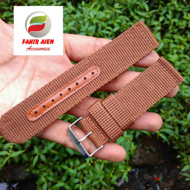 Jual TALIJAM KANVAS STRAP TALI JAM TANGAN CANVAS NILON Shopee Indonesia