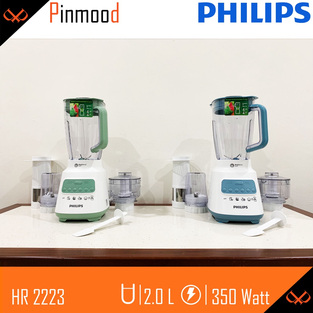 Jual PHILIPS BLENDER HR 2223 FULL SET 4 IN 1 PELUMAT 2 LITER