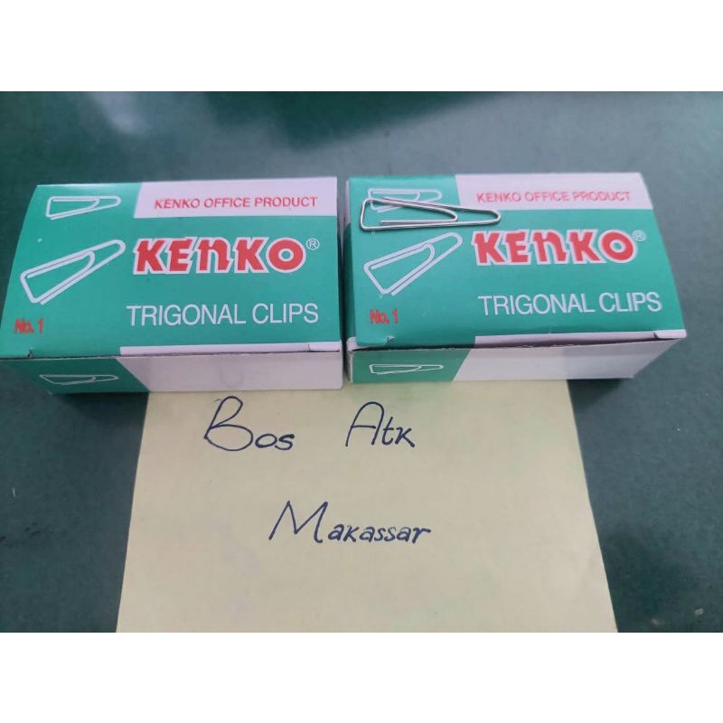 Jual TRIAGONAL CLIP NO 1 KENKO PAPER CLIP KENKO NO 1 PENJEPIT