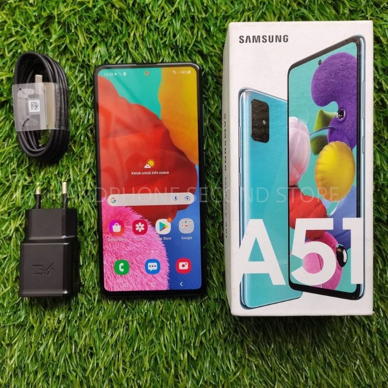 Jual SAMSUNG GALAXY A51 6 128 SECOND FULLSET Shopee Indonesia