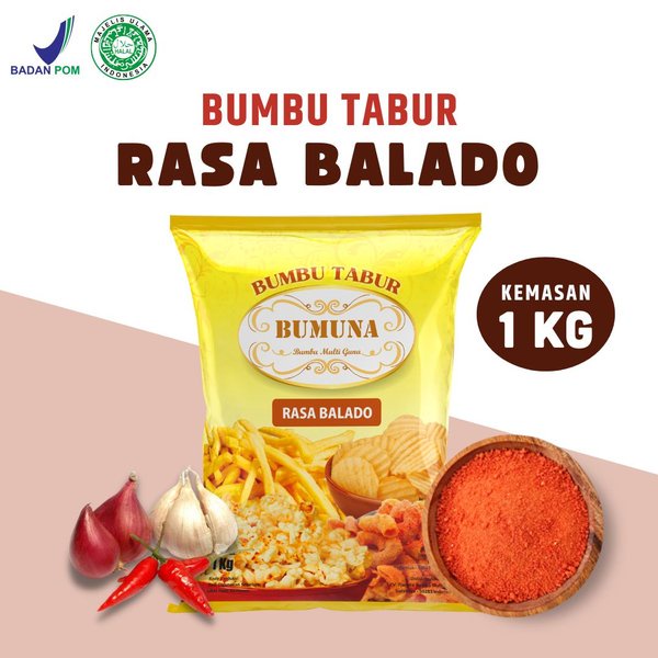 Jual BUMUNA BUMBU BALADO TABUR PREMIUM 100GR REPACKED Shopee Indonesia