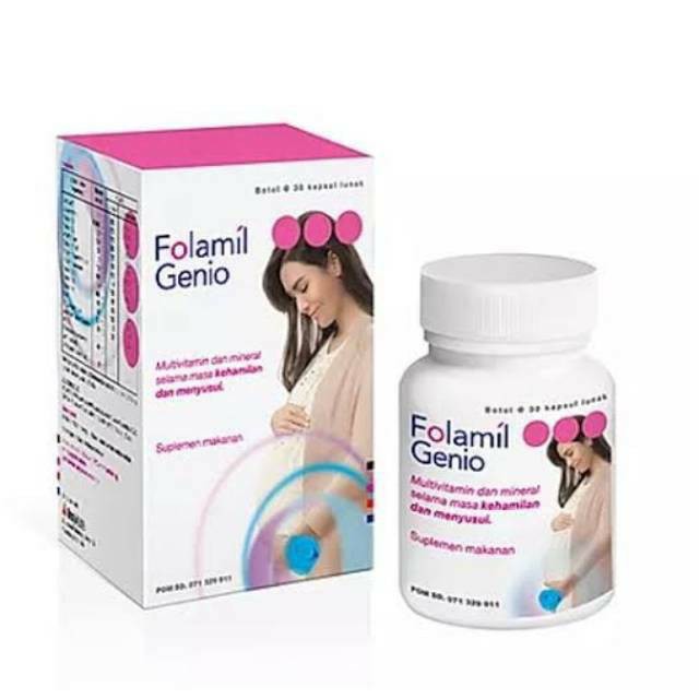 Jual VITAMIN FOLAMIL GENIO Multivitamin Untuk Nutrisi Otak Ibu Hamil