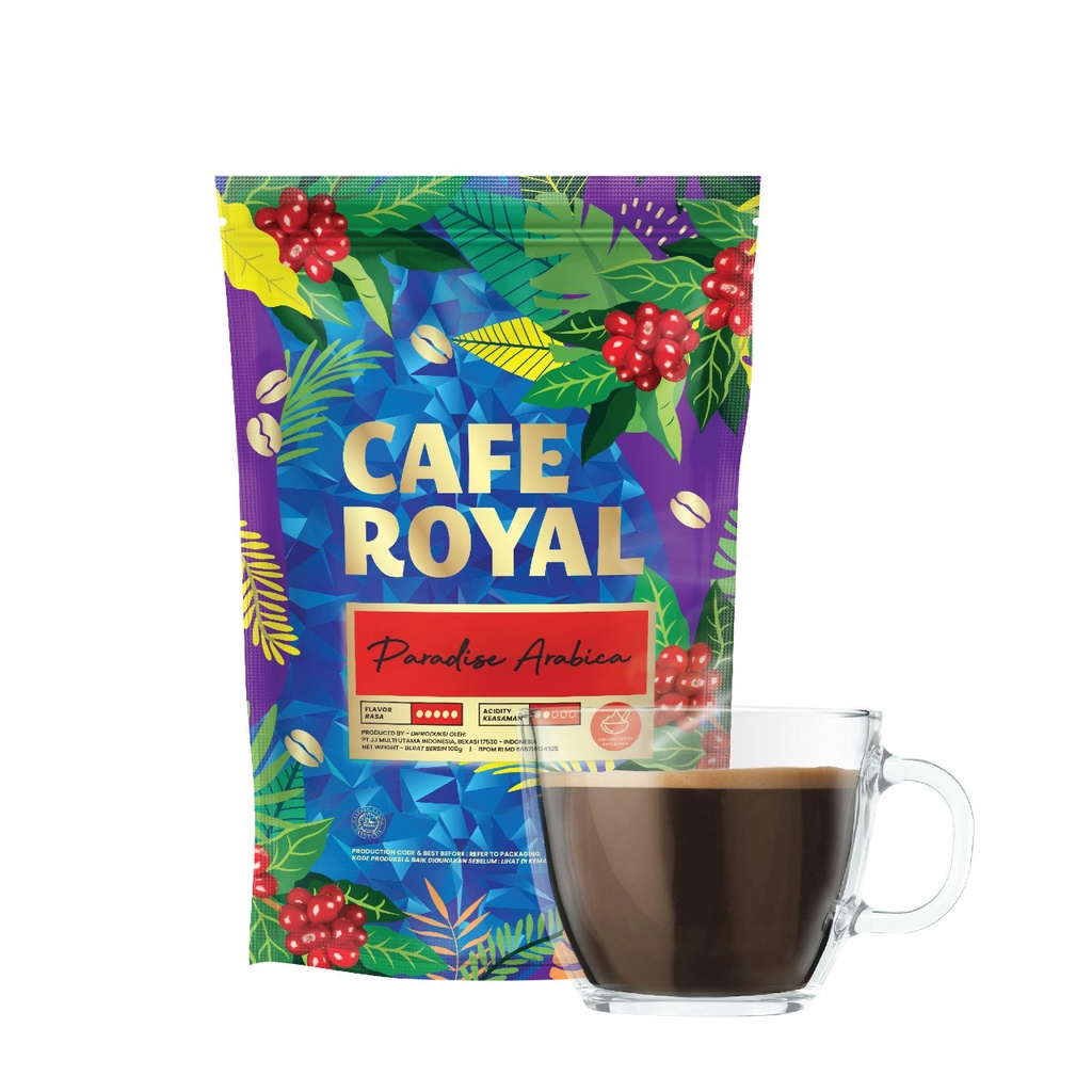 Jual JJ Cafe Royal Paradise Arabica 100gr Barcode 8997022847268 Ground