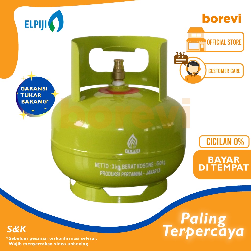 Jual TABUNG GAS LPG 3 KG TANPA ISI GAS ELPIJI 3KG TIDAK ISI KHUSUS