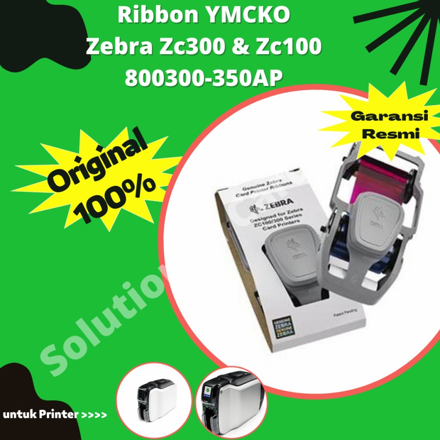 Jual Ribbon Tinta Warna Ymcko Zebra Zc Zc Pn Ap