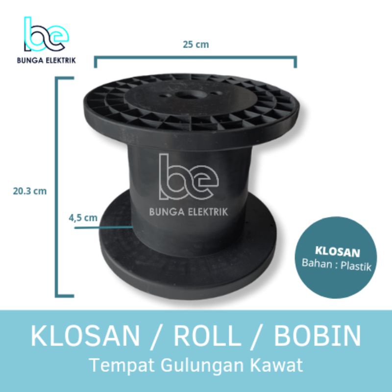 Jual Klosan Plastik Bobin Besar Roll Ritz Helenic Gulungan Kabel Kawat