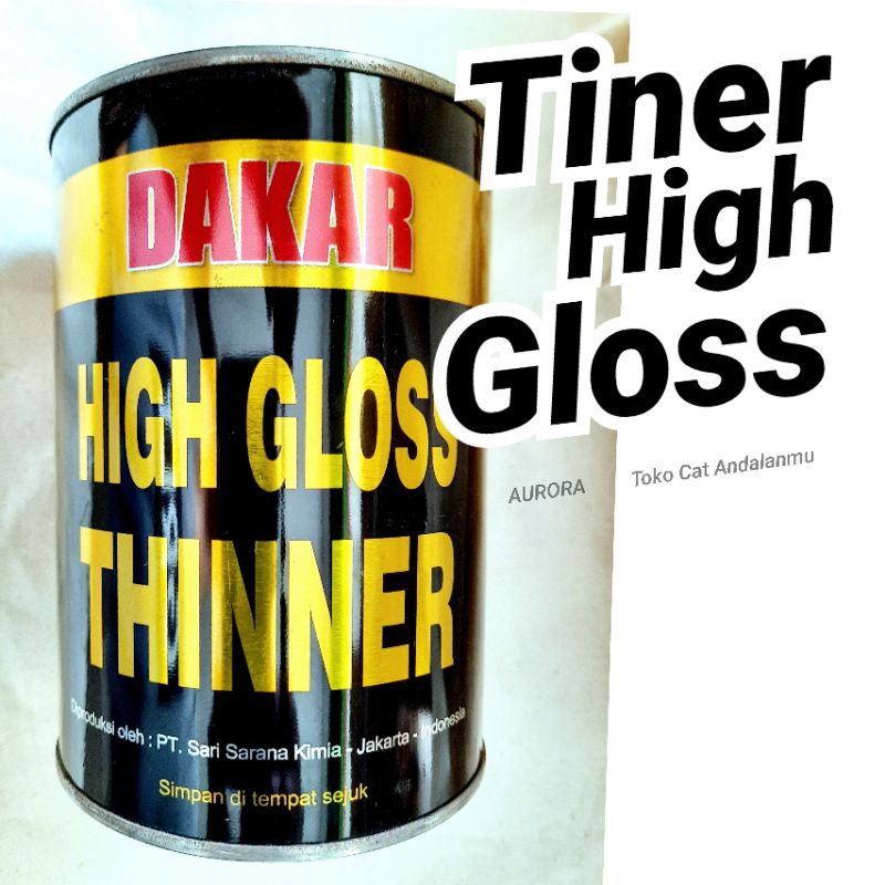 Jual Tiner Dakar Hitam High Gloss Thinner Pu Kualitas Terbaik Cocok