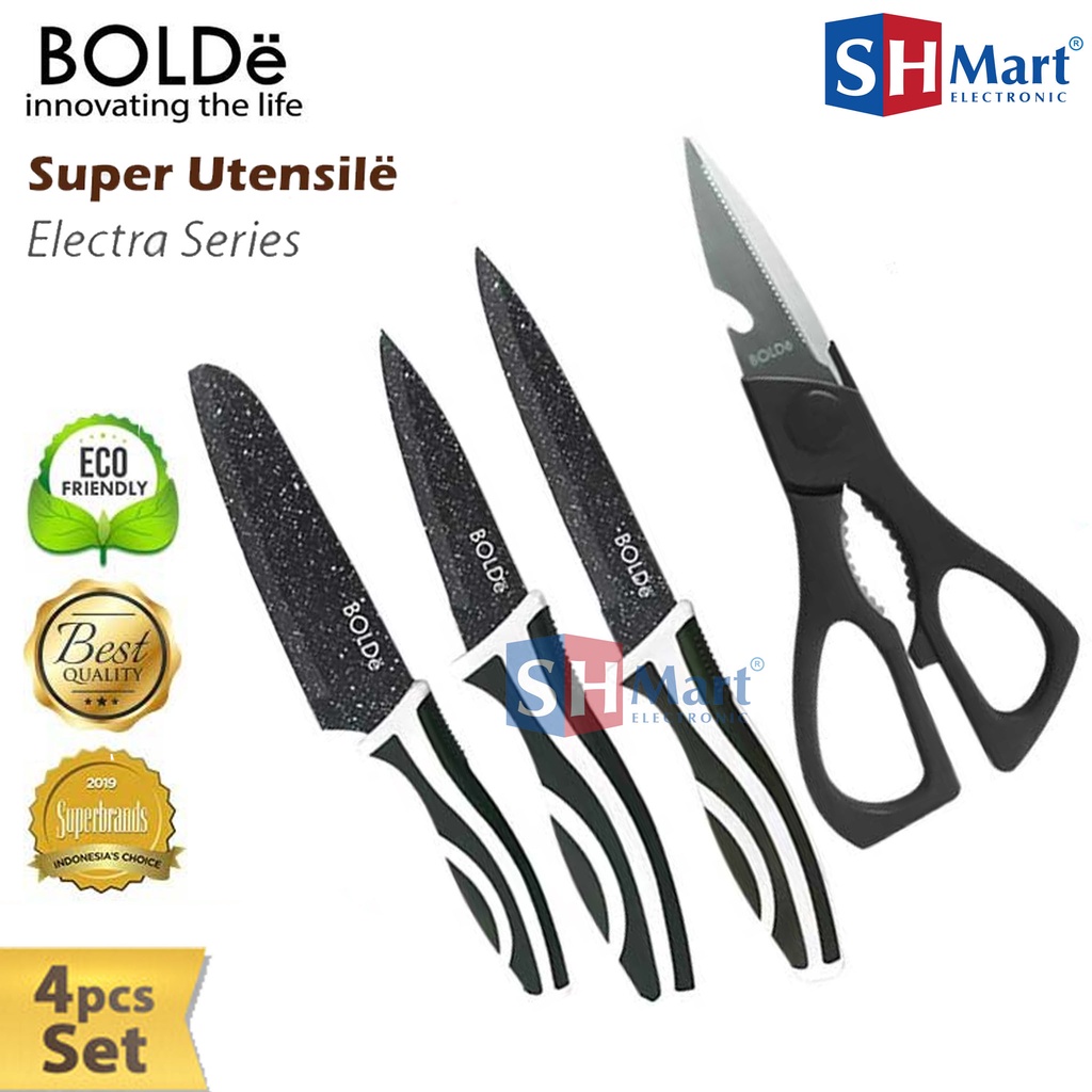 Jual Bolde Knife Set Pisau Set Gunting Super Utensile Electra Series