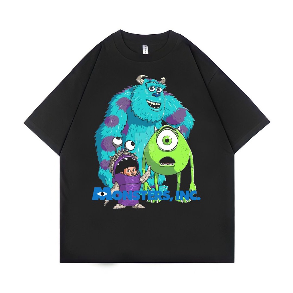 Jual Psycho Crucify Monsters Inc Oversized T Shirt Black Kaos