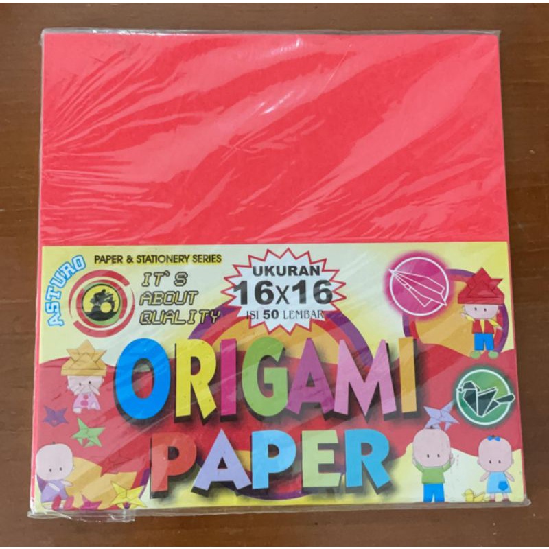 Jual Kertas Origami Asturo 16x16CM 50 Lembar Shopee Indonesia