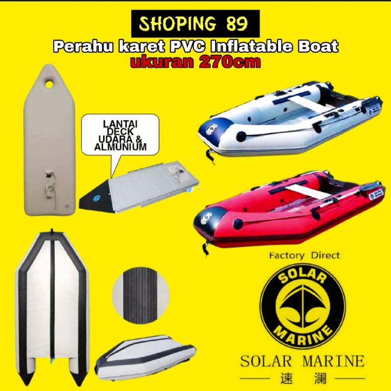 Jual Perahu Karet Boat Mancing Solar Marine 270cm Shopee Indonesia