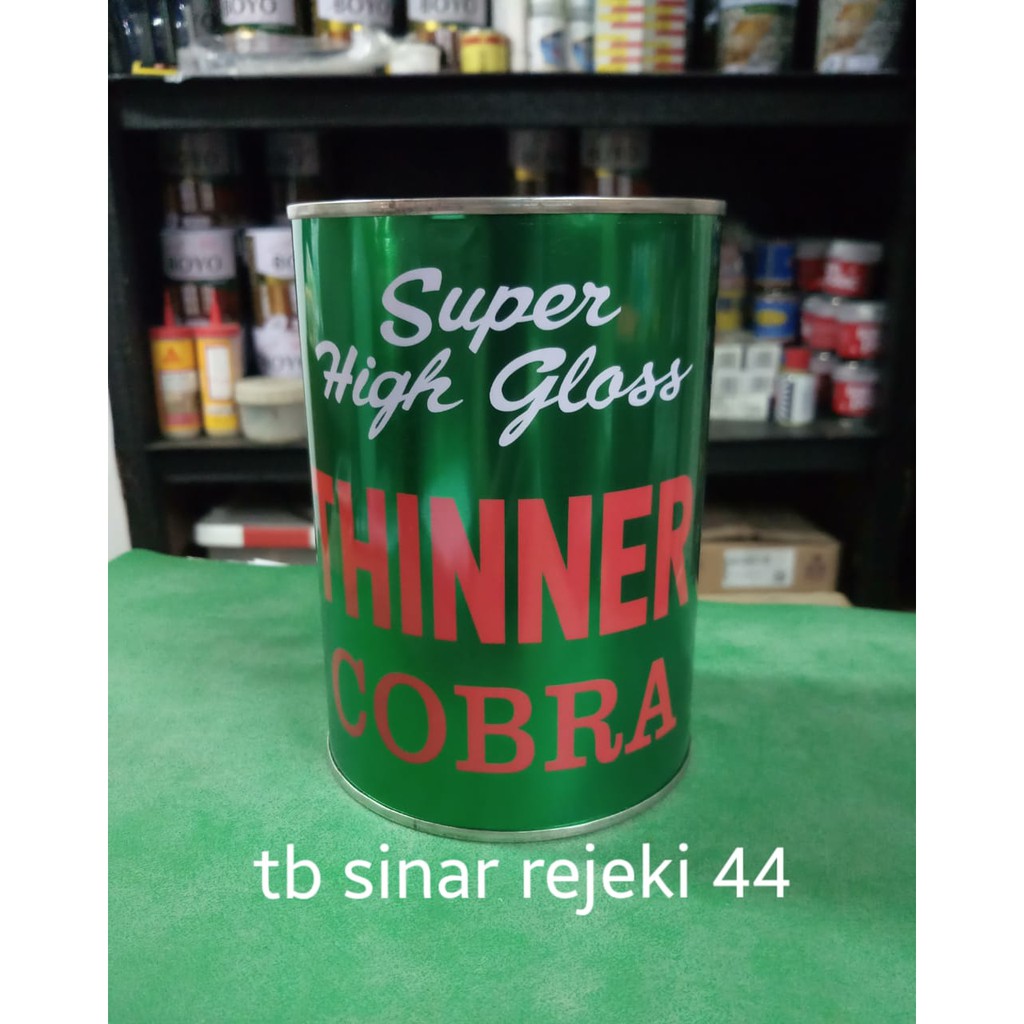 Jual THINNER COBRA HIJAU SUPER HIGH GLOSS Ukuran Kaleng 1 Liter