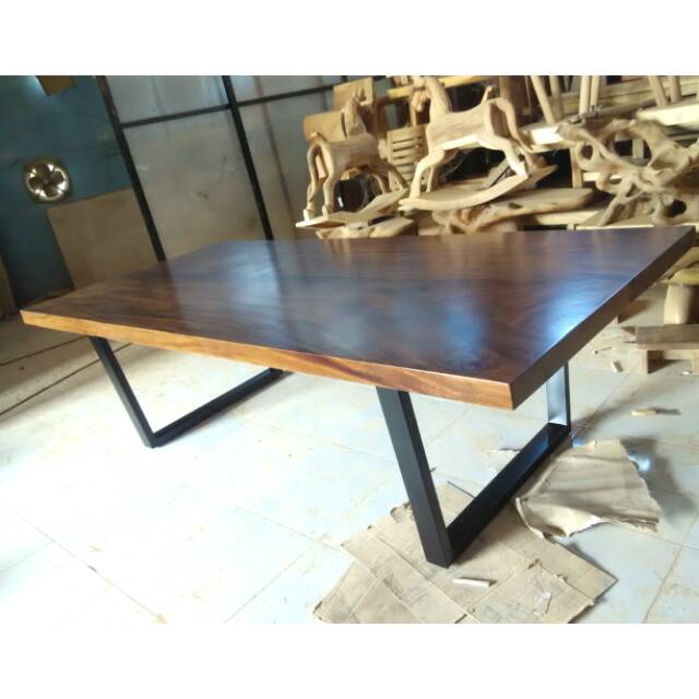 Jual Board Table Kayu Suar Meja Makan Meja Rapat Kayu Trembesi