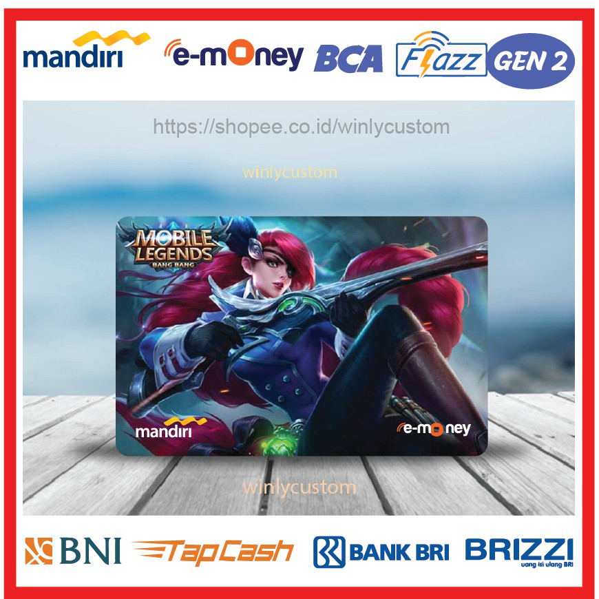 Jual Kartu Emoney Etoll Game Mobile Legends Lesley Emoney Mandiri Flazz