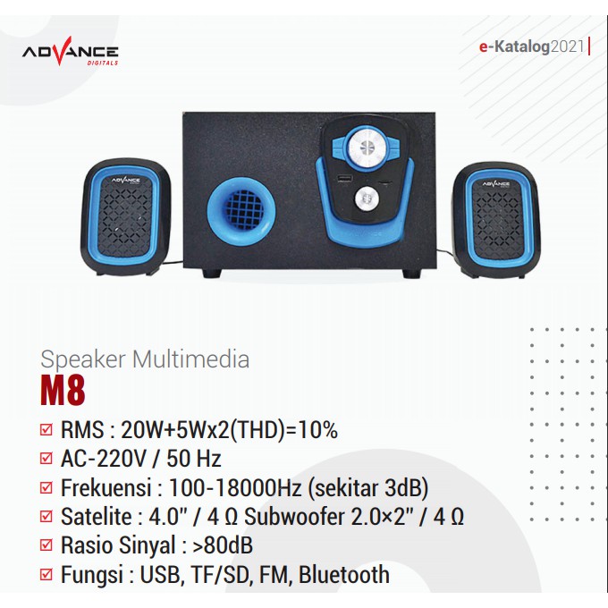 Jual Speaker ADVANCE M8 BT Bluetooth Shopee Indonesia