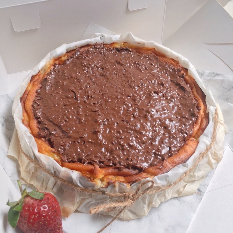 Jual Basque Burnt Cheesecake 18cm Shopee Indonesia