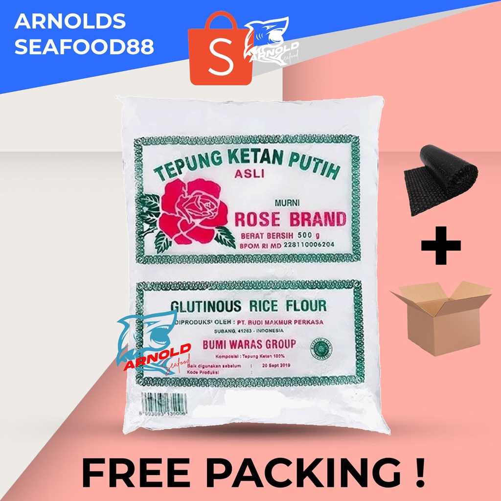 Jual Tepung Ketan Putih ROSE BRAND 500gr Shopee Indonesia