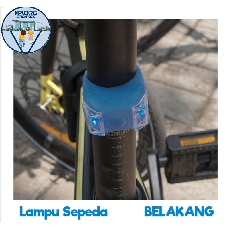 Jual Lampu Belakang Sepeda Led Bahan Silicon Shopee Indonesia