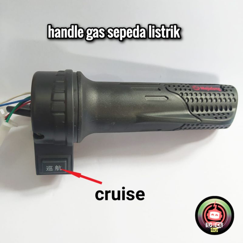 Jual Handle Gas Sepeda Listrik Dengan Tombol Cruise Control Throttle