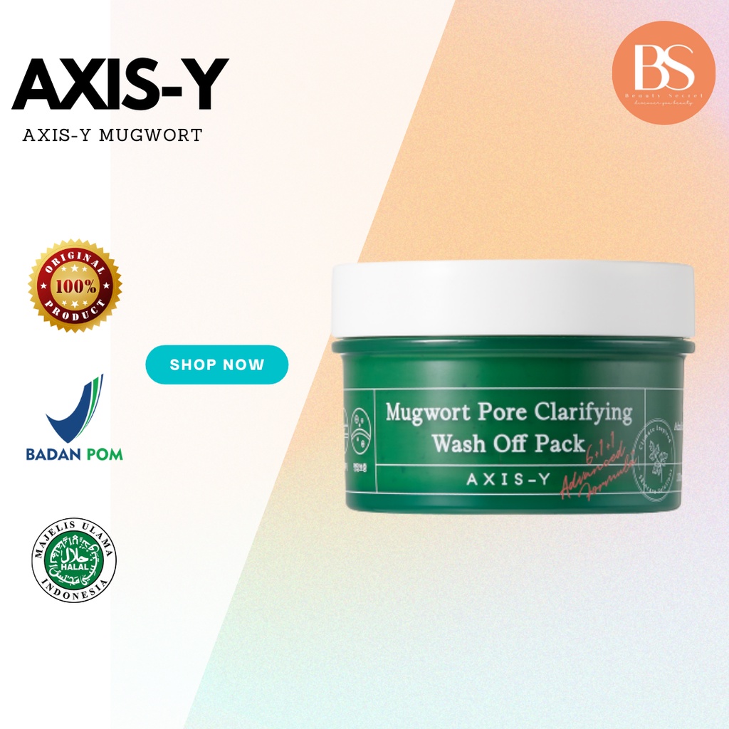 Jual AXIS Y Mugwort Pore Clarifying Wash Off Pack 100ml 100 ORI