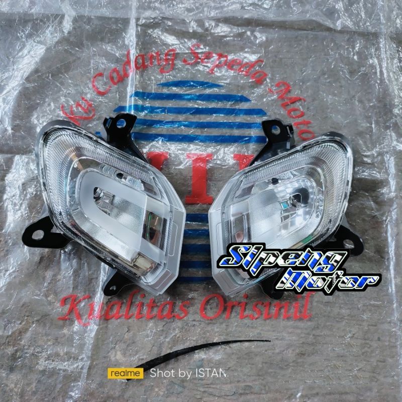 Jual LAMPU SEN SEIN RITING DEPAN HONDA NEW SCOOPY FI LED ESP BAN DONAT