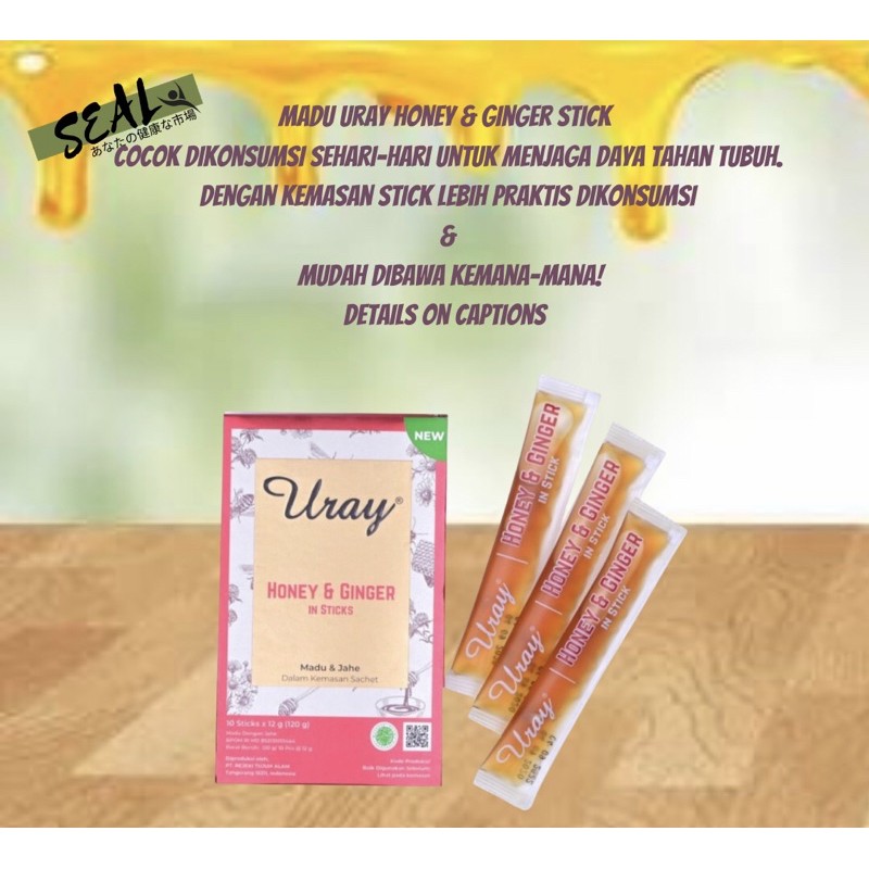 Jual Madu Uray Honey Ginger In Stick Sachet Stick Original