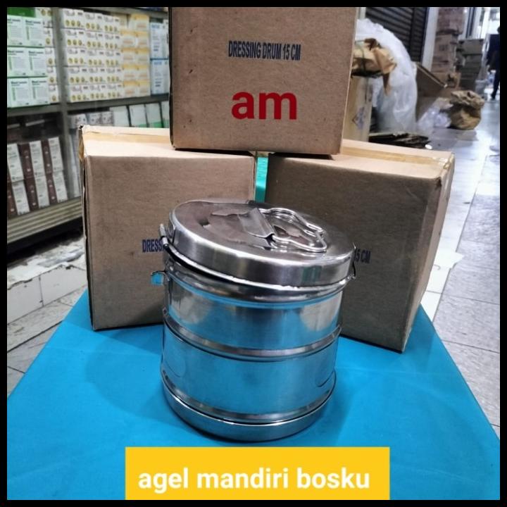 Jual Tromol Kasa Cm Stainless Dressing Drum Cm Stainless Shopee