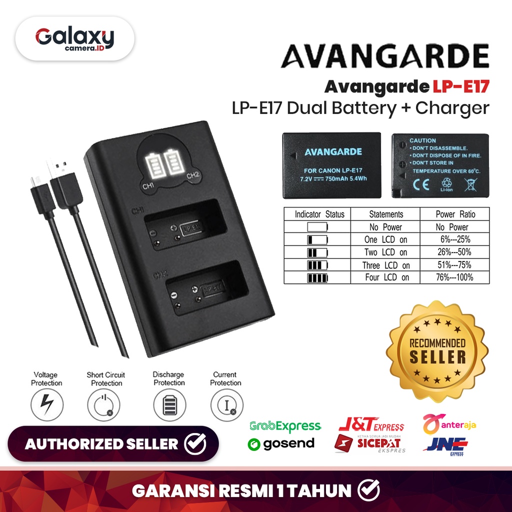 Jual Avangarde Baterai Canon Lpe Lp E Dual Charger Shopee