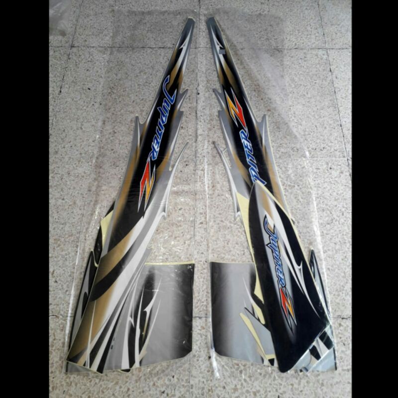 Jual BISA COD Striping Les Lis Jupiter Z CW 2007 Merah Hitam Hitam