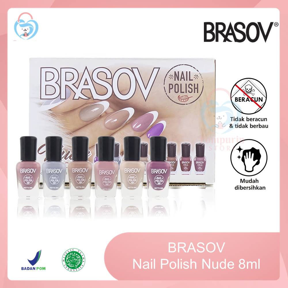 Jual Brasov Nail Polish Nude Ml Ecer Cat Kuku Brasov Original Bpom