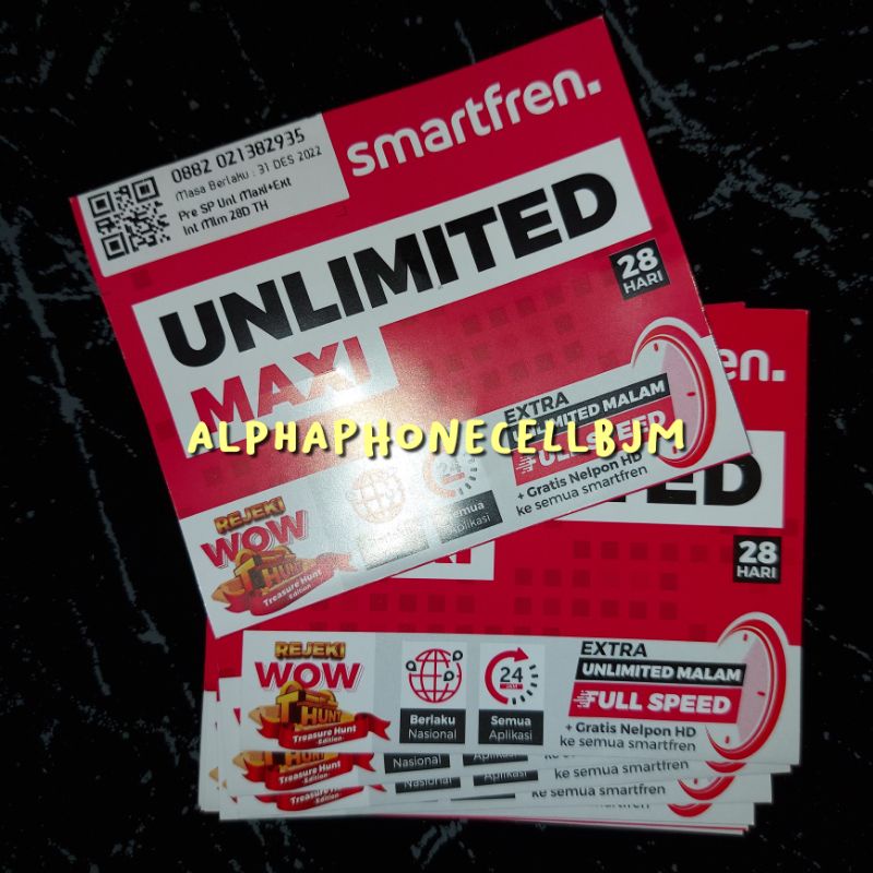 Jual KARTU SMARTFREN UNLIMITED MAXI 28HARI Shopee Indonesia