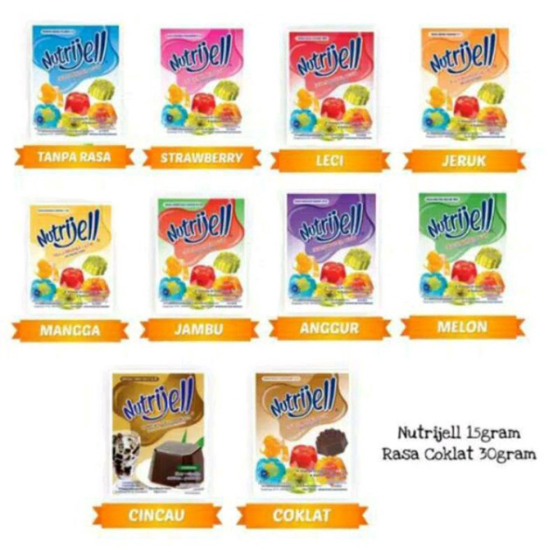 Jual NUTRIJELL 15GR JELLY NUTRIJELL 15 GR TERSEDIA VARIAN RASA BUAH