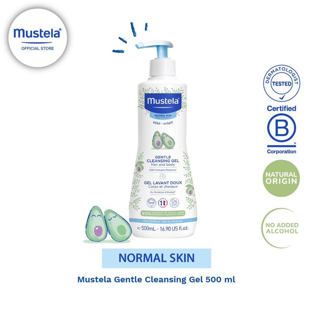 Jual Mustela Bebe Gentle Cleansing Gel 500 Ml Shopee Indonesia