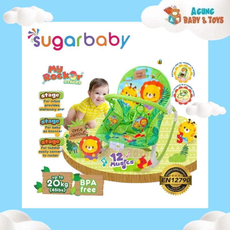 Jual Sugar Baby Bouncer My Rocker Stages Shopee Indonesia