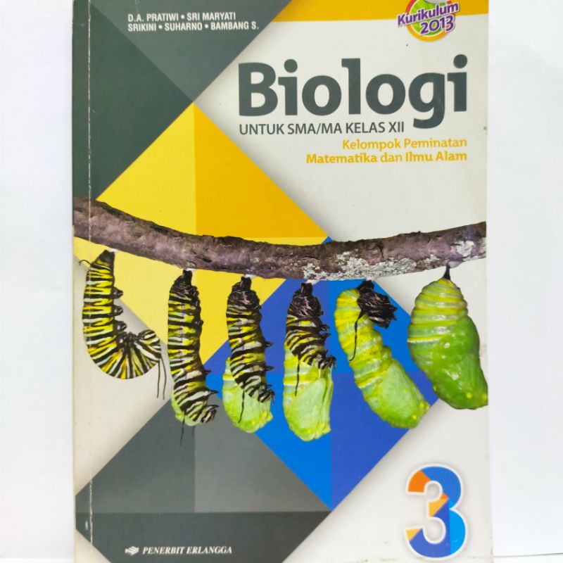 Jual Buku Bekas Original Biologi Sma Ma Kelas Xii K By Erlangga